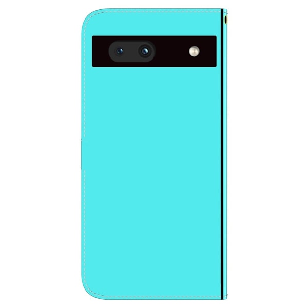 Mirror Google Pixel 7a Flip Fodral - Cyan Grön