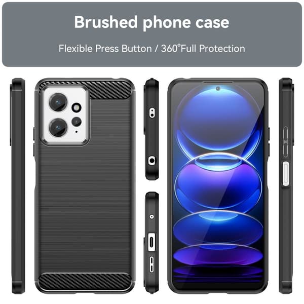 Carbon Flex Suojakotelo Xiaomi Redmi Note 12 - Sininen Blue