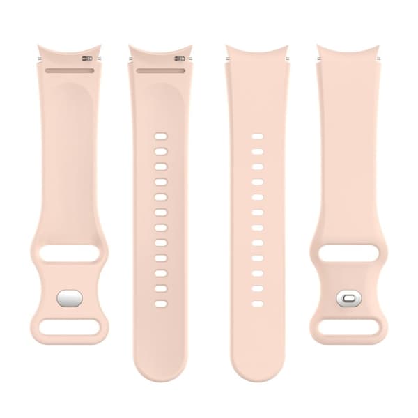 20 mm enkel silikoneurrem til Samsung Galaxy Watch 4 - Lyserød Pink