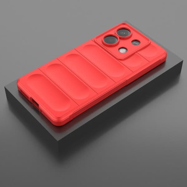 Deksel med mykt grep for Xiaomi Redmi Note 13 5G  - Rød Red