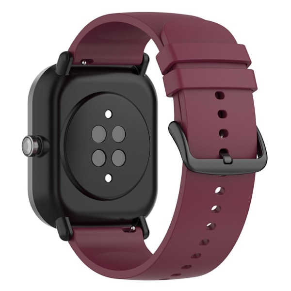 20mm Amazfit GTS 3 silikonikellon hihna - Viininpunainen Red