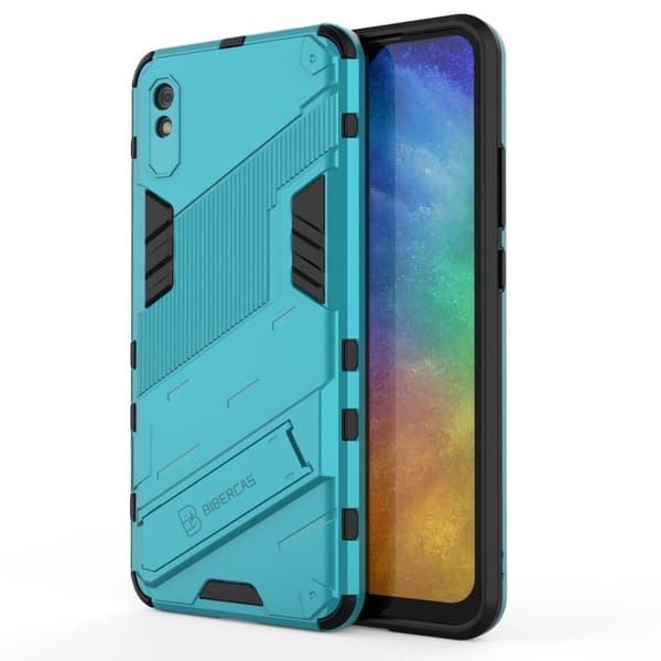 Iskunkestävä hybridikotelo Xiaomi Redmi 9A - Vauvasininen Blue