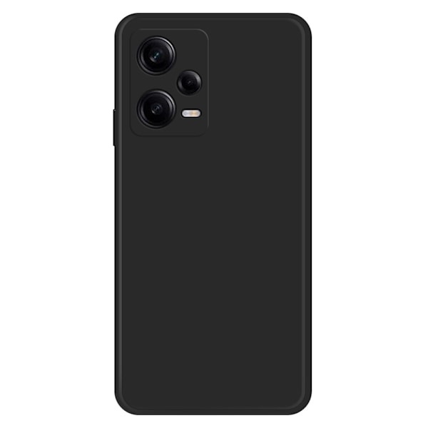 Avfasat gummerat anti-droppskydd för Xiaomi Redmi Note 12 Pro - Svart Svart
