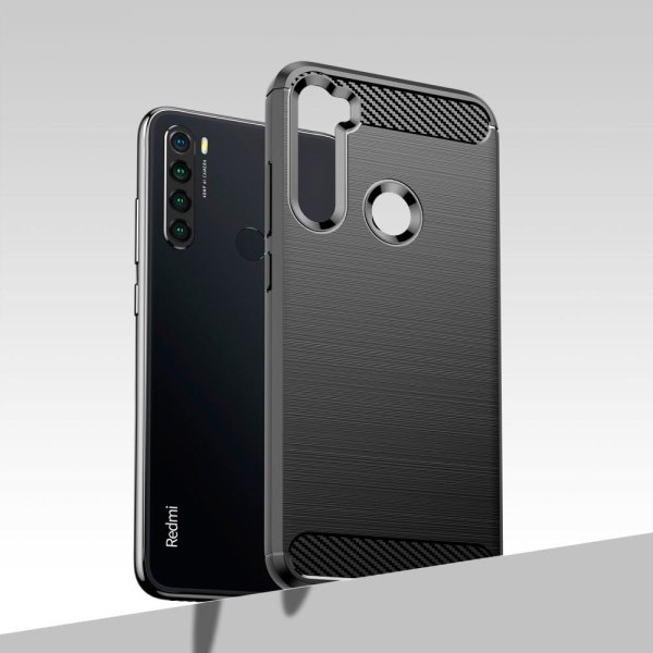 Carbon Flex Xiaomi Redmi Note 8 2021 / Xiaomi Redmi Note 8 skal - Svart Svart