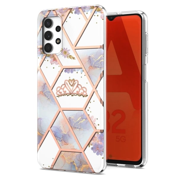 Marmordesign Samsung Galaxy A23 deksel - Krone Multicolor
