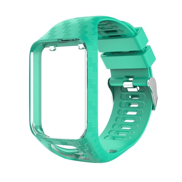TomTom Runner 3 / Golfer 2 radium silikoneurrem - cyanblå Green