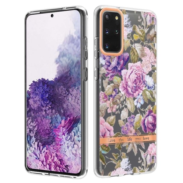 Supertyndt og slidstærkt softcover til Samsung Galaxy S20 Plus - Lilla Pæon Purple
