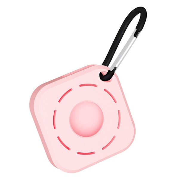 AirTags firkantet silikoneovertræk - Lyserød Pink
