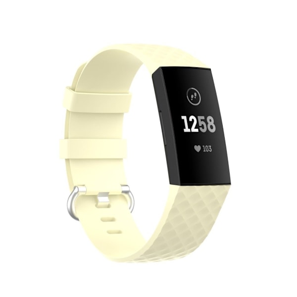 Fitbit Charge 3 / 4 hållbar klockarmband - Light gul Gul