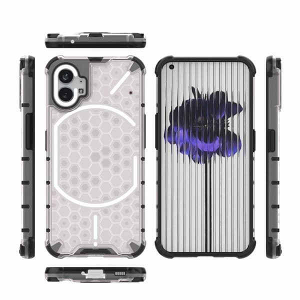 Bofink Honeycomb Nothing Phone (1) Etui - Grå Silver grey