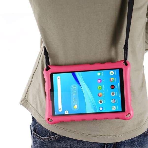 Lenovo Tab M8 Eva Rhombus Mønstret Etui - Rose Pink