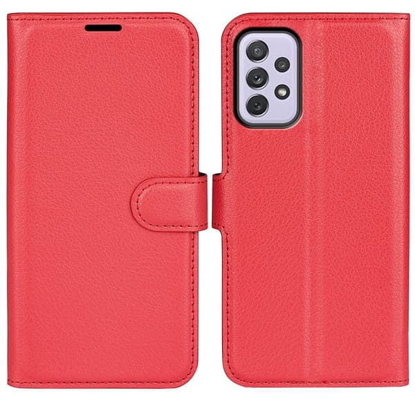 Classic Samsung Galaxy A73 Läppäkotelo - Punainen Red