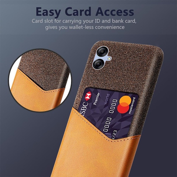 Bofink Samsung Galaxy F04 / A04e / M04 Card Suojakuori - Oranssi Orange