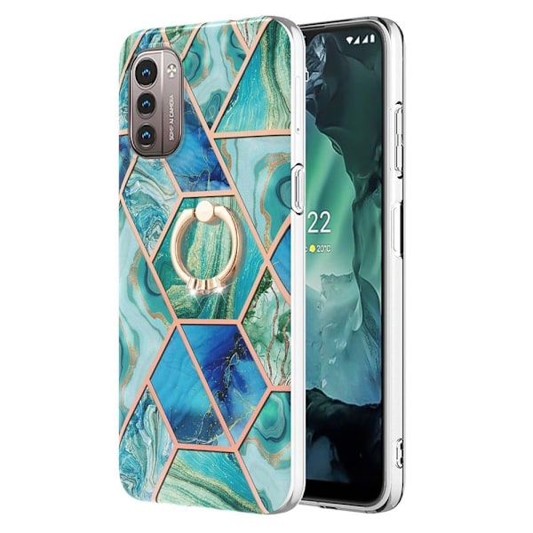 Marmormotiv Nokia G11 / Nokia G21 skal - Grön Grön