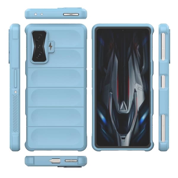 Mjukt greppformat Xiaomi Poco F4 GT / Xiaomi Redmi K50 skal - Blå Blå