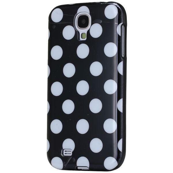 Polka Dots (Musta) Samsung Galaxy S4 Suojakotelo Black