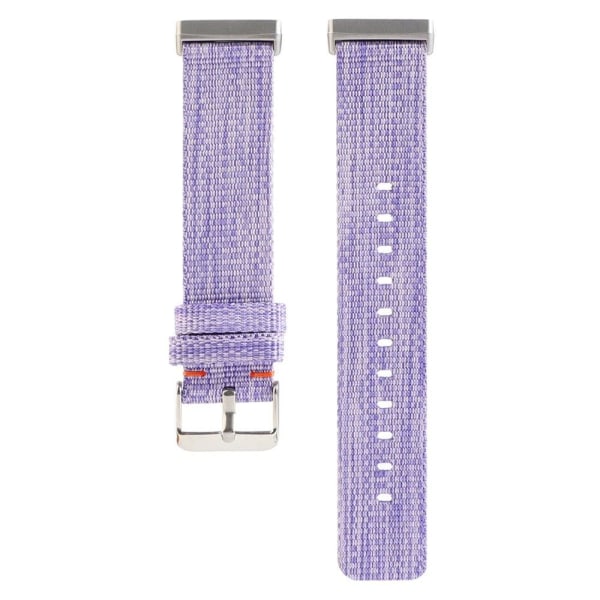 Fitbit Sense 2 / Versa 4 nylon watch strap - Purple Lila