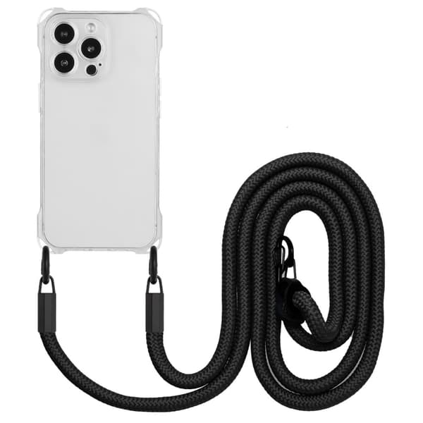 Lilla TPU-skalldeksel med fire hjørner fallbeskyttelse for iPhone 14 Pro Transparent
