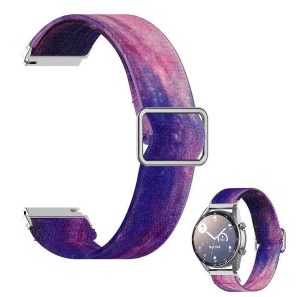 22mm Universal pattern printing nylon watch band - Starry Sky multifärg