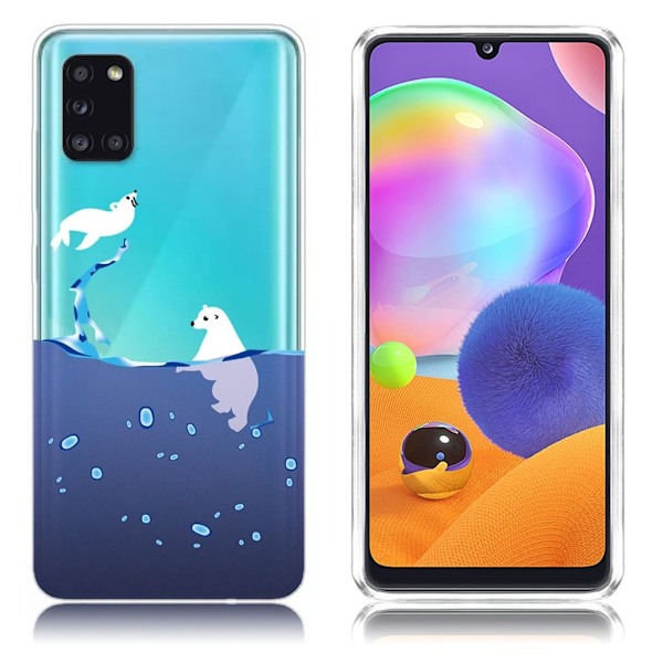 Deco Samsung Galaxy A31 kuoret - Jääkarhu Blue