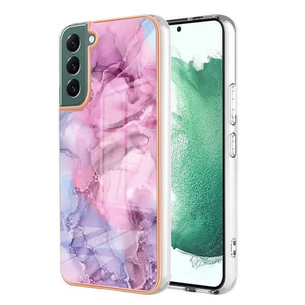 Marmormotiv Samsung Galaxy S23 Plus skal - Ros Rosa