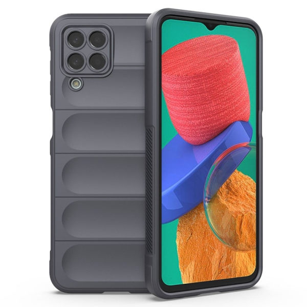 Blødt grebsformet cover til Samsung Galaxy M33 5G - Sølv/Grå Silver grey
