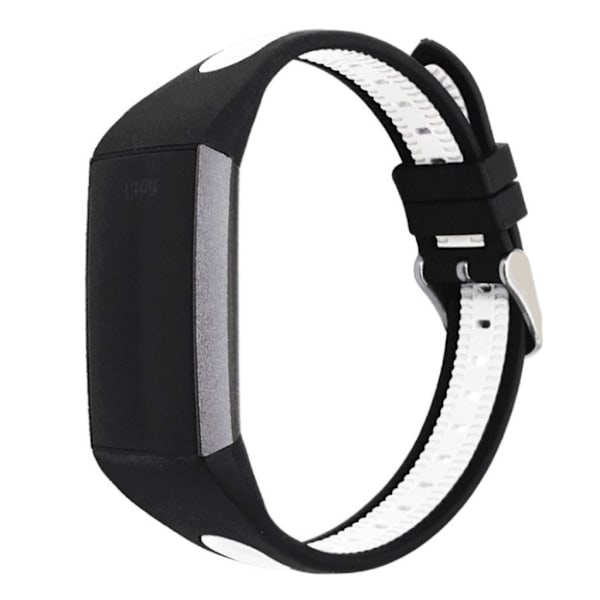 Fitbit Charge 3 two-color silikoni kellon hihna - Musta / Valkoinen Multicolor