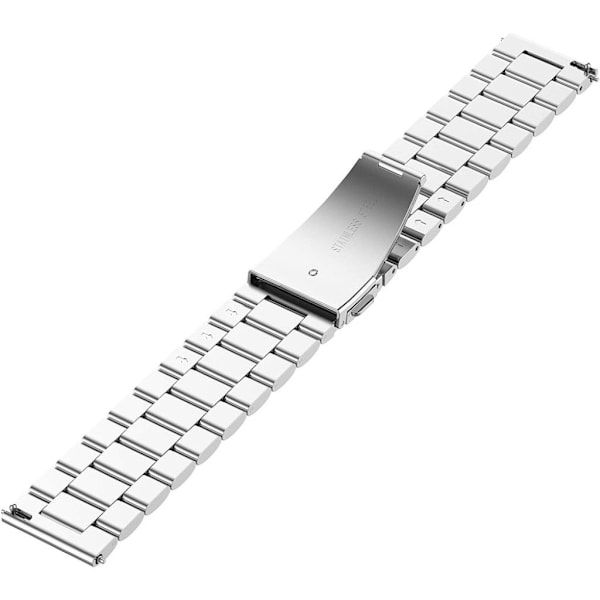 Garmin Vivoactive 4S holdbar rustfrit stål Urrem - Sølv Silver grey
