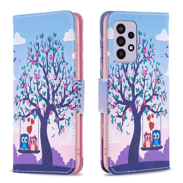 Wonderland Samsung Galaxy A33 5G Flippetui - To Ugler Multicolor