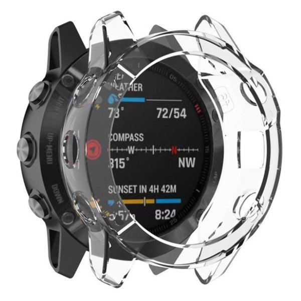 Garmin Fenix 6S Pro genomskinlig ram - Transparent Transparent