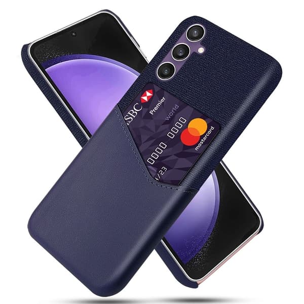 Bofink Samsung Galaxy S23 FE cover med kortholder - Blå Blue