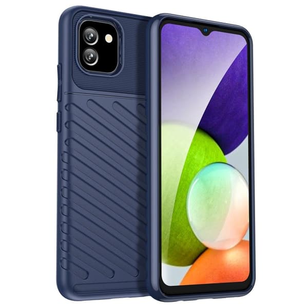 Thunder Samsung Galaxy A03 Suojakotelo - Sininen Blue