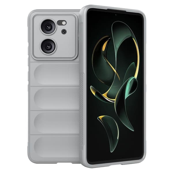 Deksel med mykt grep for Xiaomi Redmi K60 Ultra - Lysegrå Silver grey