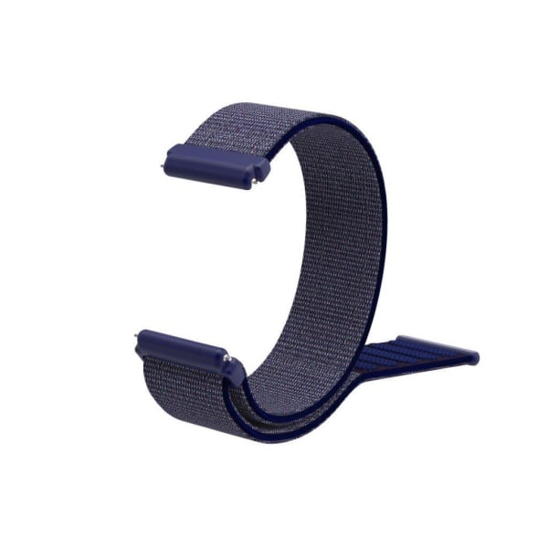 Fitbit Versa klockarmband nylon kardborre - Midnattsblå Blå