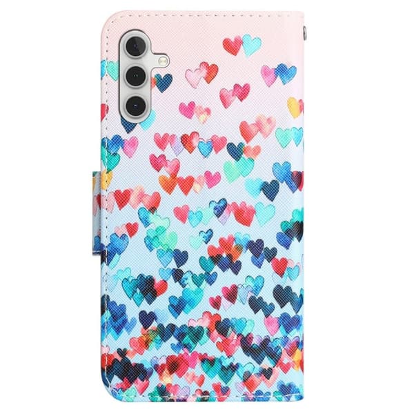 Wonderland Samsung Galaxy A54 Flippetui - Love Hjerte Multicolor