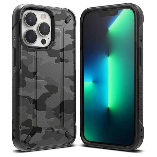 RINGKE DX - iPhone 13 Pro Max - Kamouflage Svart Svart