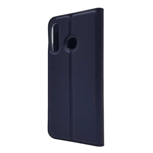 Huawei P30 Lite Adsortion läderfodral - Blå Blå