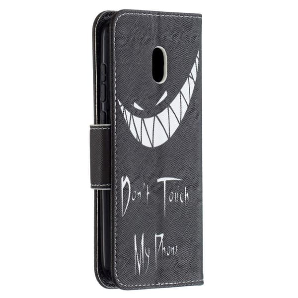Wonderland Nokia C1 Plus Flip Etui - Don't Touch My Phone Black