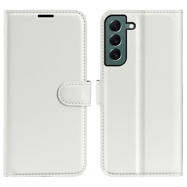 Klassisk Samsung Galaxy S23 Plus Flip Etui - Hvid White