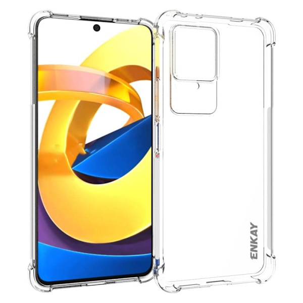 ENKAY klart faldsikkert etui til Xiaomi Redmi K50 / K50 Pro Transparent