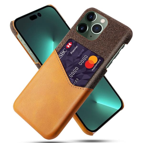 Bofink iPhone 15 Pro Max Card Suojakuori - Oranssi Orange
