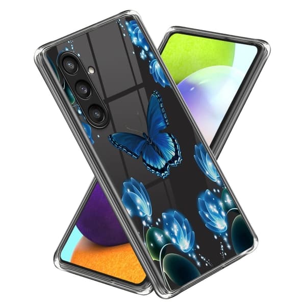 Deco Samsung Galaxy S24 Plus kotelot - Perhonen Ja Kukka Blue