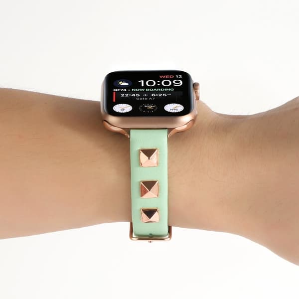 Ægte læderrem til Apple Watch Series 8 (41mm) - Grøn Green