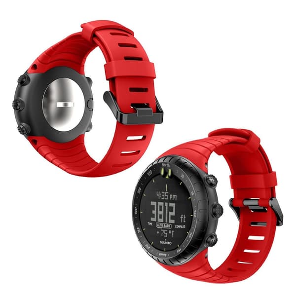 Suunto Core slitstarkt klockarmband i silikon - Röd Röd