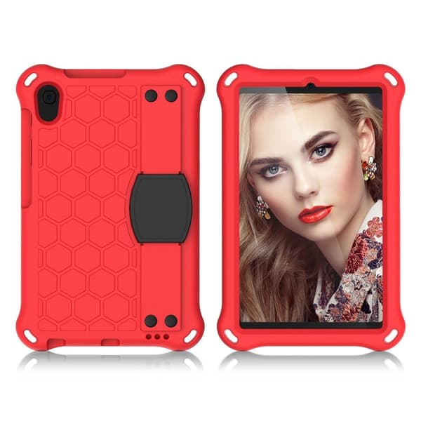 Huawei MediaPad M5 Lite 8 etui i honeycomb-stil - Rød / Sort Red
