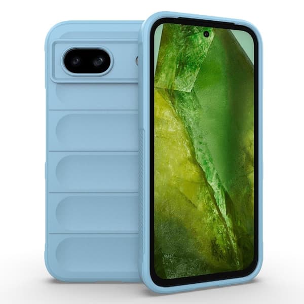 Blødt grebsformet Google Pixel 8A cover - Babyblå Blue