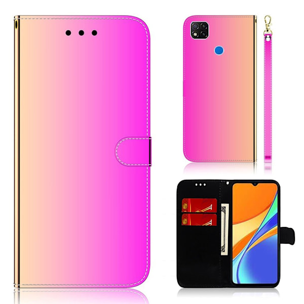 Mirror Xiaomi Redmi 9C fodral - Rosa Rosa