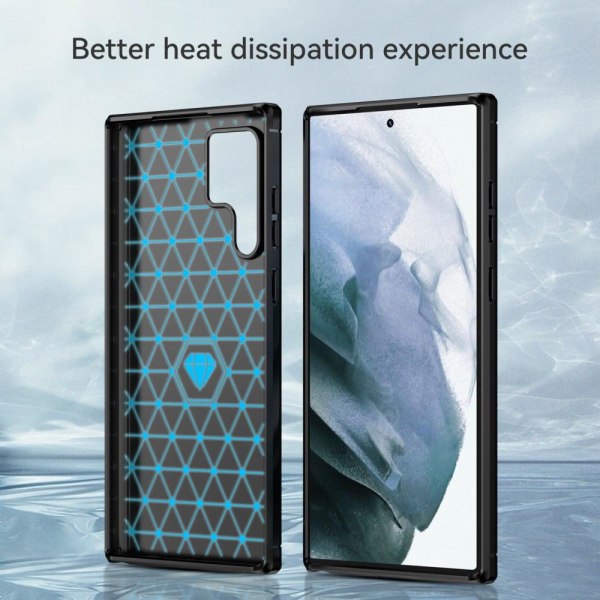 Carbon Flex Etui Samsung Galaxy S23 Ultra - Sort Black