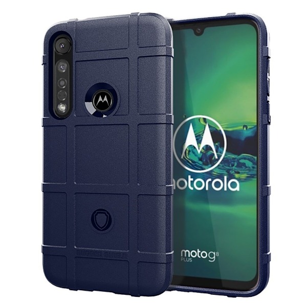 Rugged Shield kuoret - Motorola Moto G8 Plus - Sininen Blue