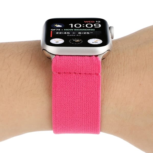 Apple Watch Series 8 (45mm) / Watch Ultra enkel elastisk nylonrem - Rose Pink
